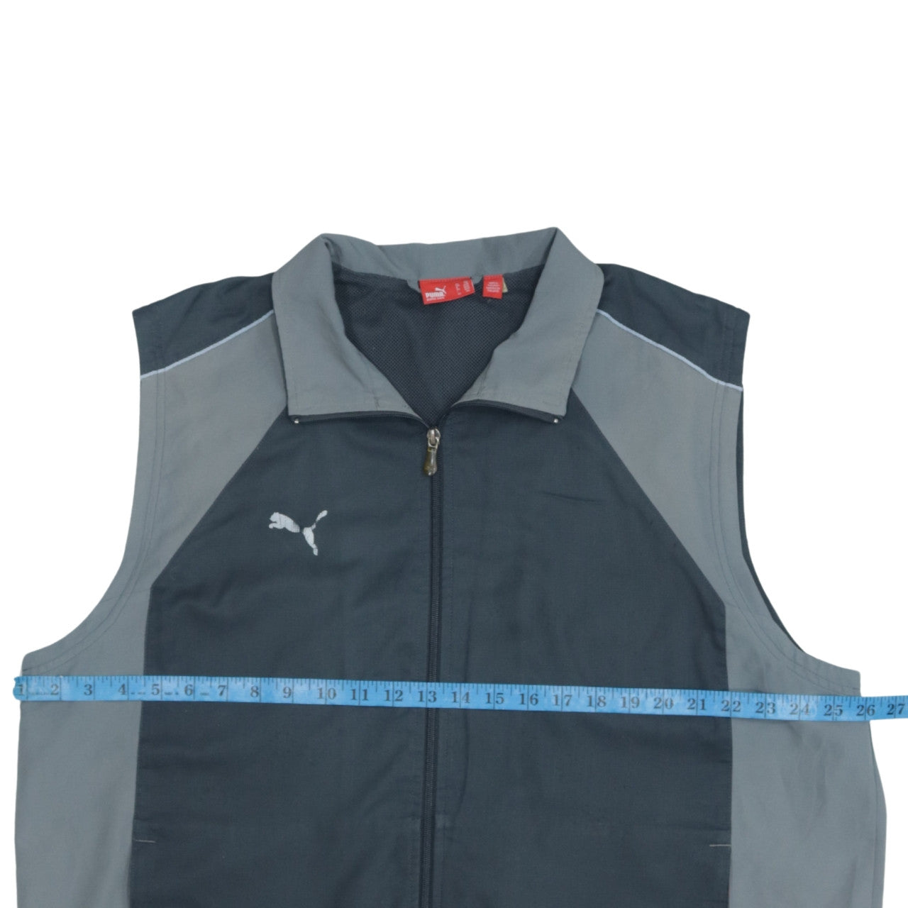 Puma Men’s Grey 2XL Sports Waistcoat Bodywarmer Zip Pockets
