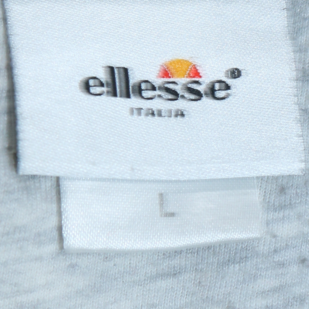 Ellesse Men’s Grey Blue Pullover Hoodie L Retro Logo Sportswear