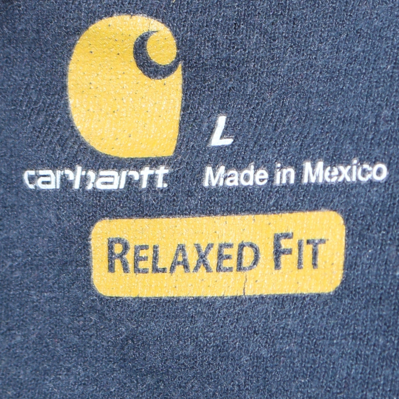 Carhartt Mens Blue Full Zip Sweatshirt L Relaxed Fit Fleece Jacket