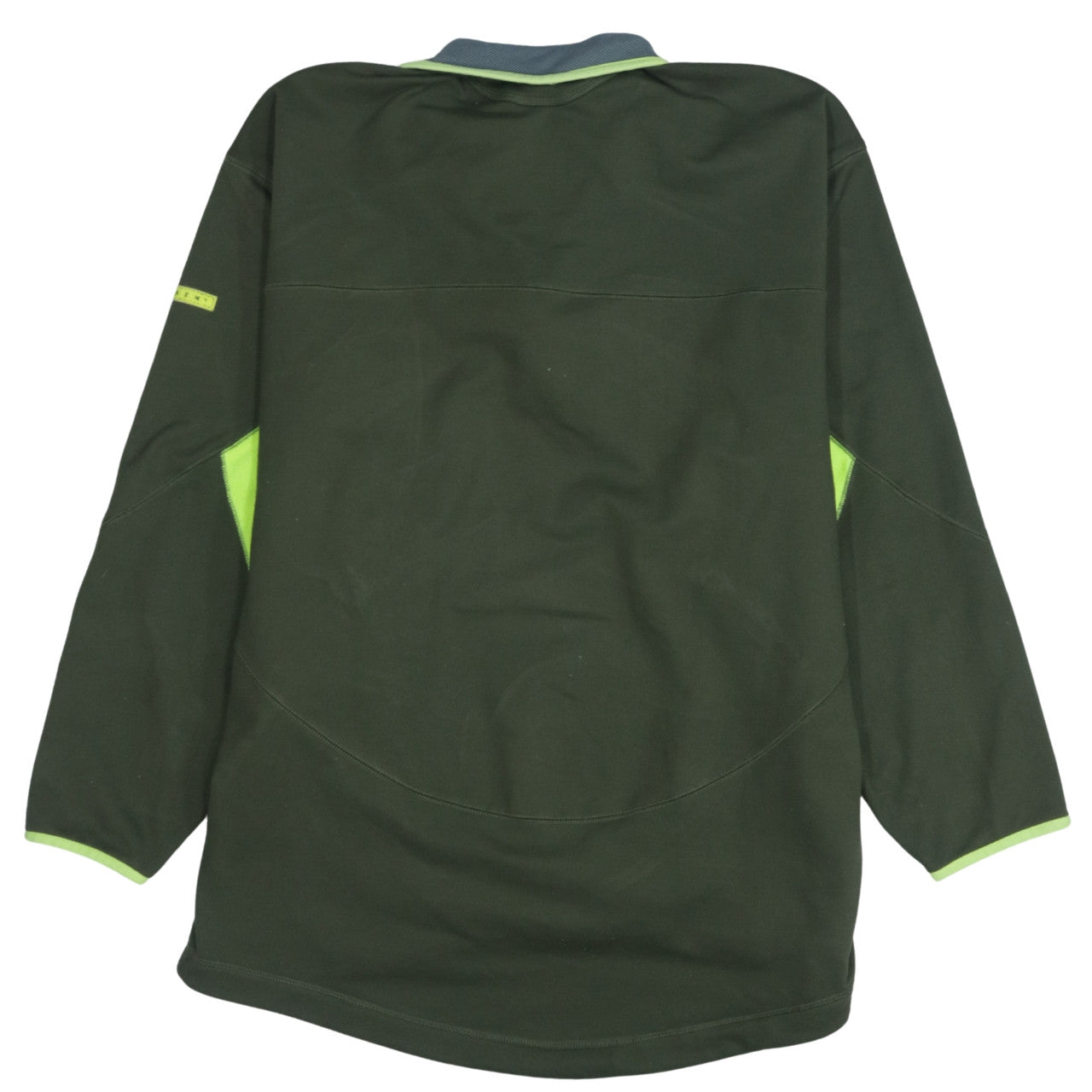 Adidas Adventure Mens Green Fleece Sweatshirt L 1/4 Zip Outdoor Sports