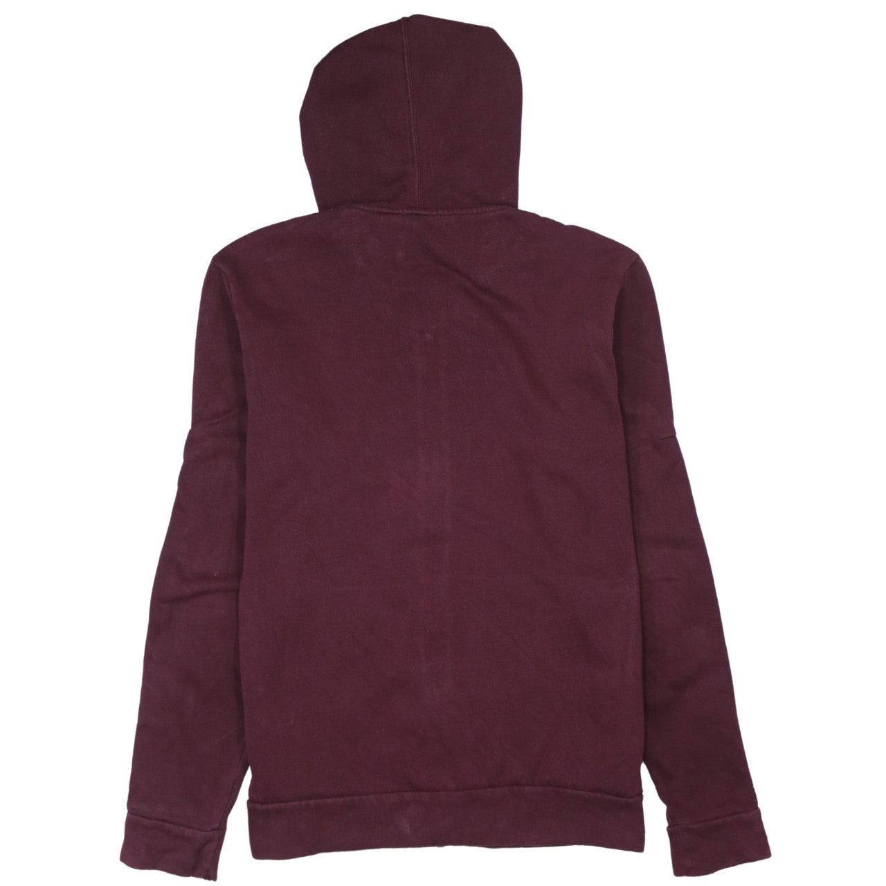Adidas Men’s Red Full Zip Hoodie Size M Sports Logo Fleece