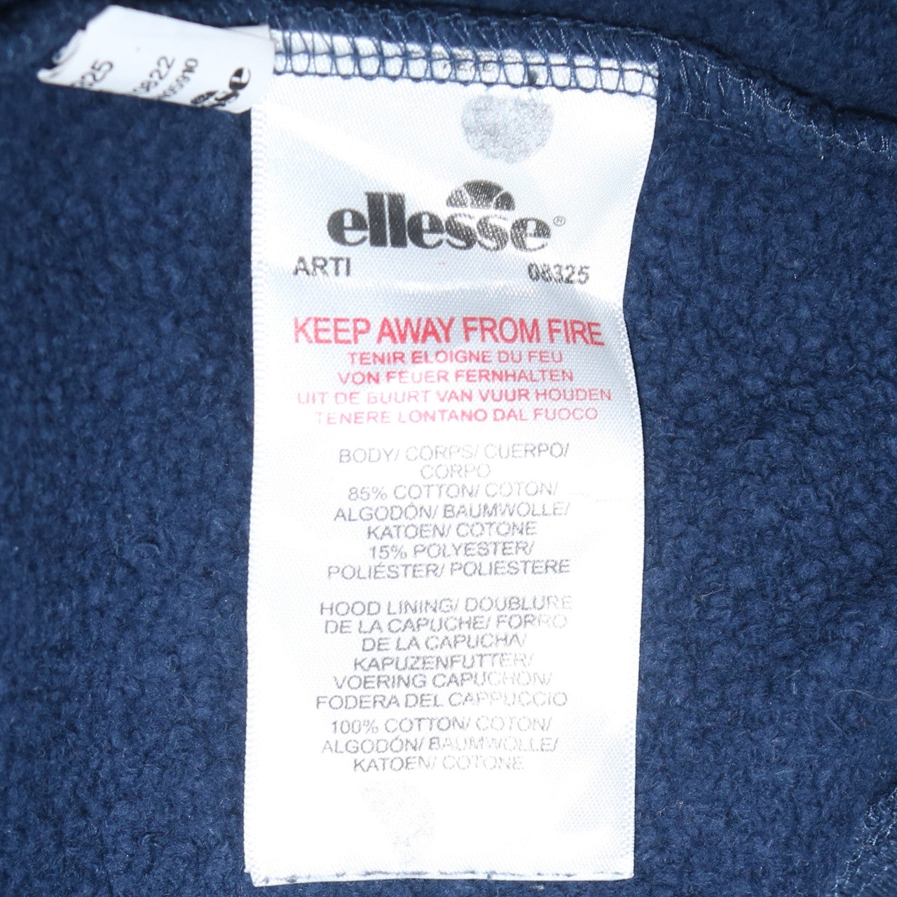Ellesse Mens Blue XL Pullover Hoodie Sweatshirt Logo Sportswear