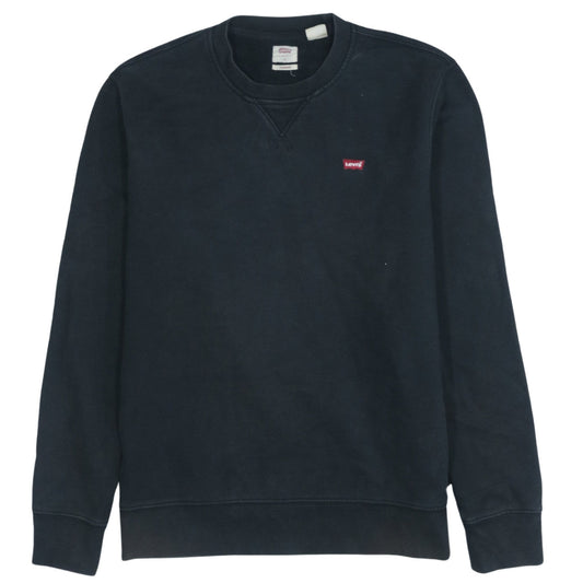 Levi's Men's Black Small Pullover Sweatshirt Crew Neck Long Sleeve