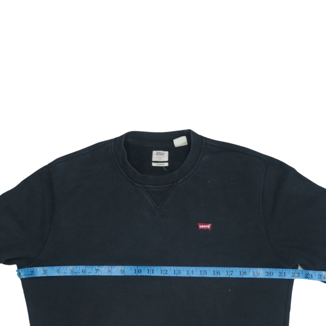 Levi's Men's Black Small Pullover Sweatshirt Crew Neck Long Sleeve