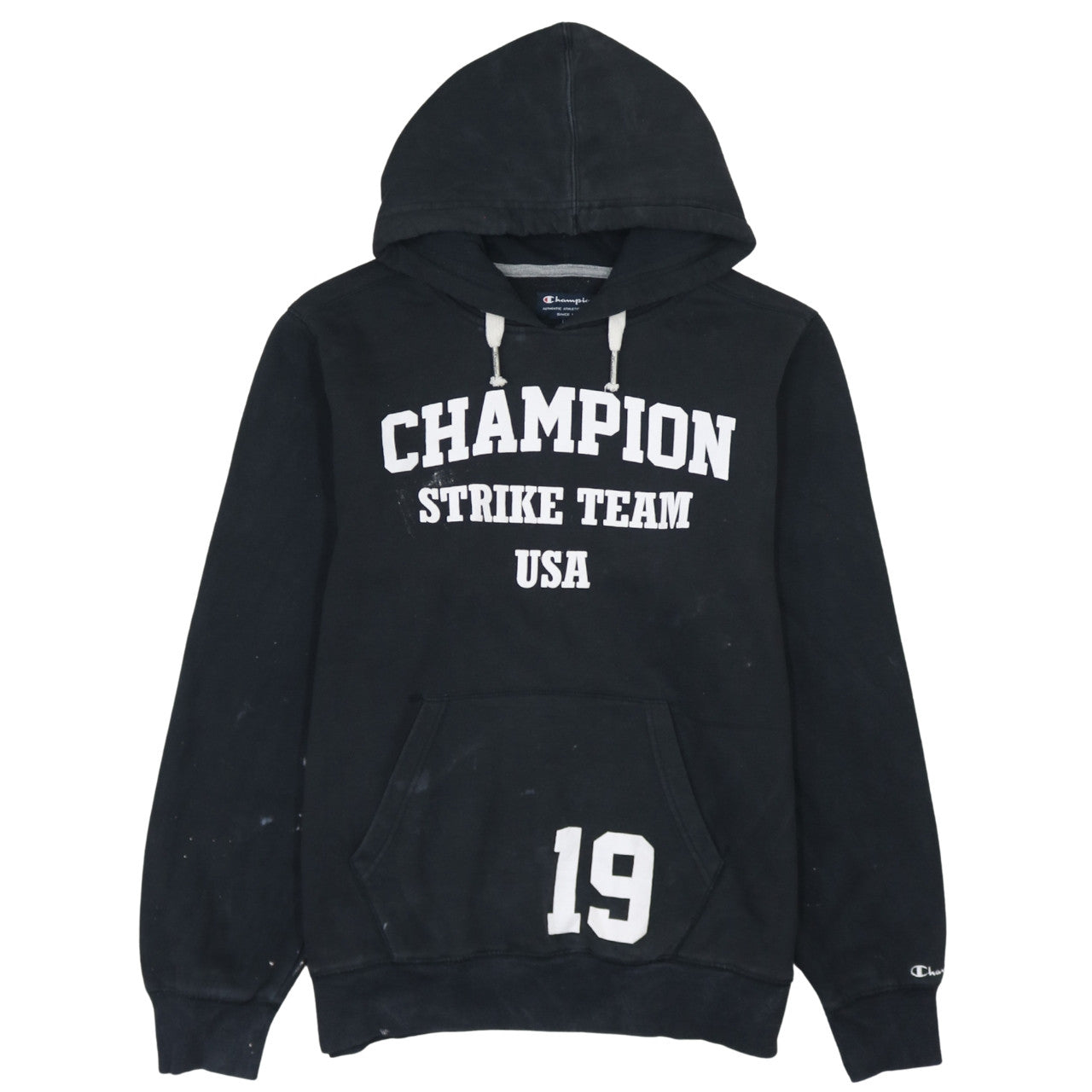 Champion Men’s Black Strike Team USA Pullover Hoodie Size L