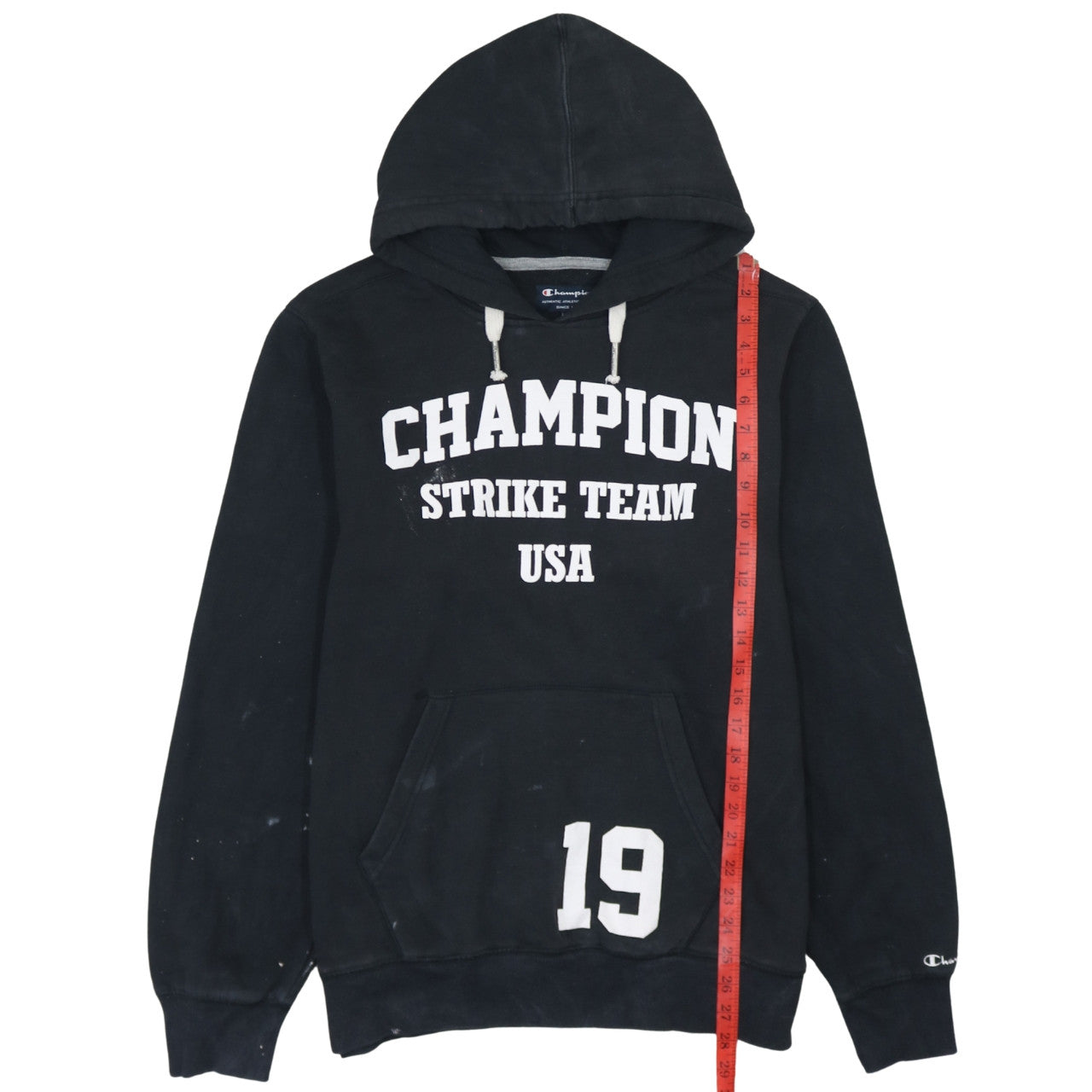 Champion Men’s Black Strike Team USA Pullover Hoodie Size L