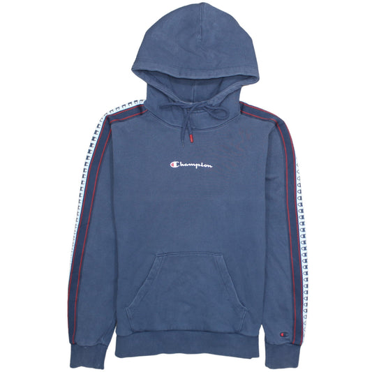 Champion Men’s Blue Small Pullover Hoodie Sports Style