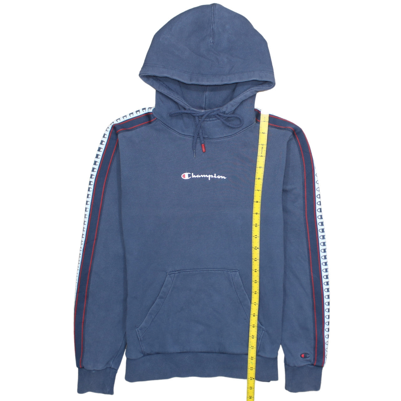 Champion Men’s Blue Small Pullover Hoodie Sports Style