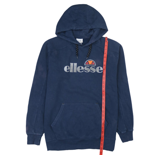 Ellesse Men’s Blue Hoodie Pullover Regular Fit M Graphic Logo Sportswear