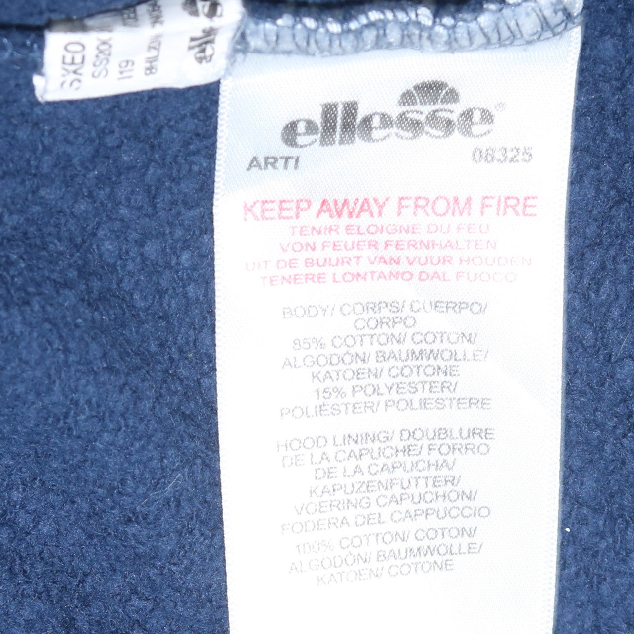 Ellesse Men’s Blue Hoodie Pullover Regular Fit M Graphic Logo Sportswear