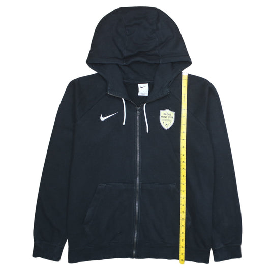Nike Men’s Black XL Full Zip Hoodie Sports Logo Sweatshirt