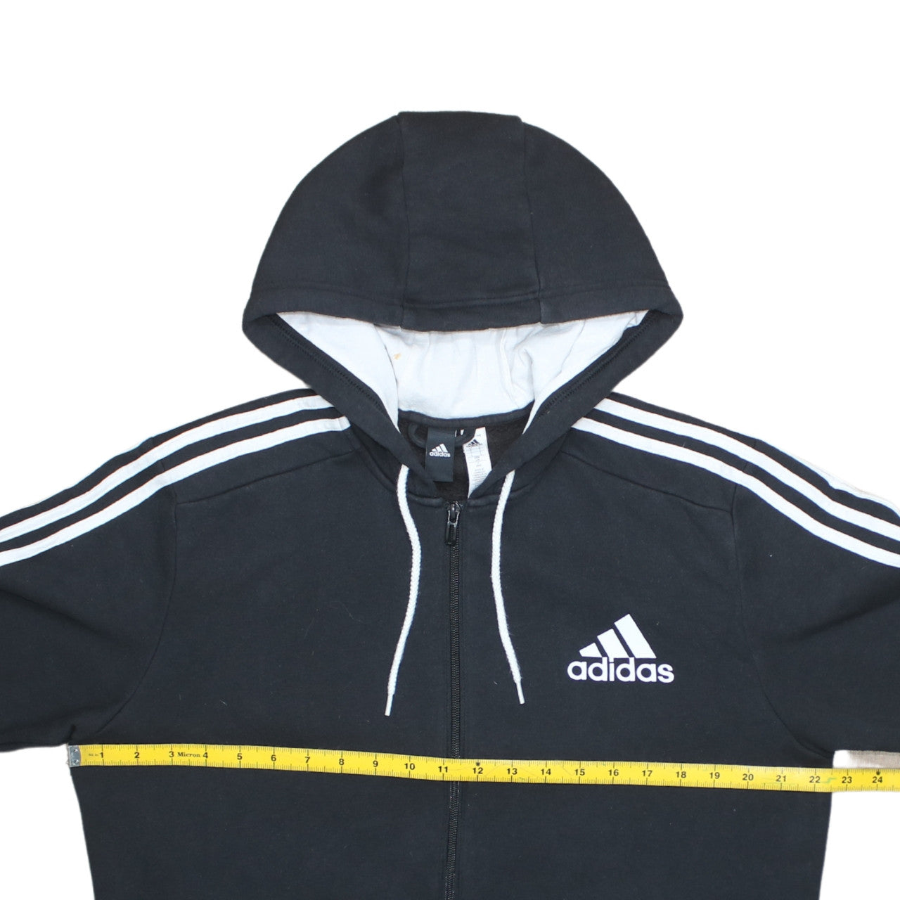 Adidas Men’s Black Full Zip Hoodie L Sports Activewear