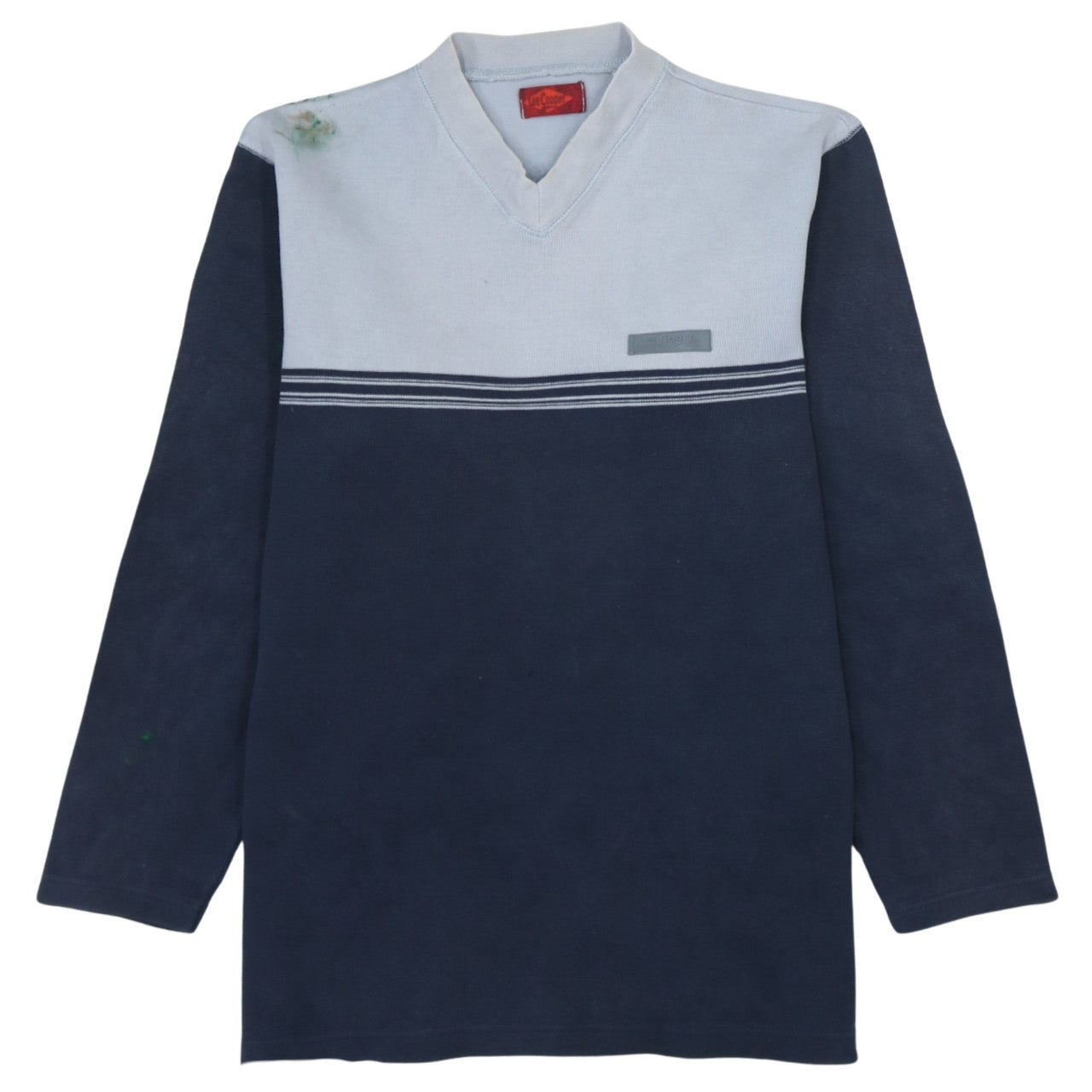 Lee Cooper Mens Blue V-Neck Pullover Sweatshirt Size M Regular Fit