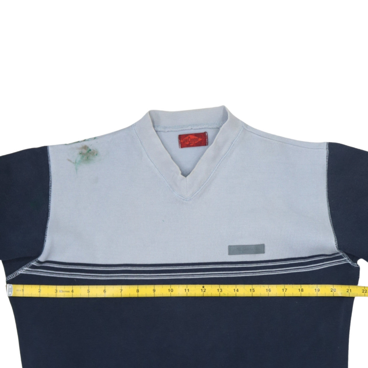 Lee Cooper Mens Blue V-Neck Pullover Sweatshirt Size M Regular Fit