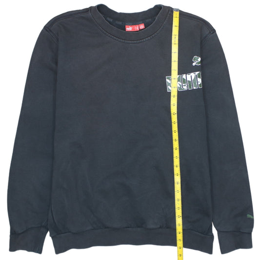 Puma Mens Black XL Sweatshirt Crew Neck Long Sleeve Sportswear
