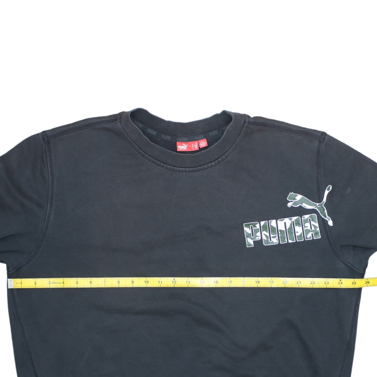 Puma Mens Black XL Sweatshirt Crew Neck Long Sleeve Sportswear
