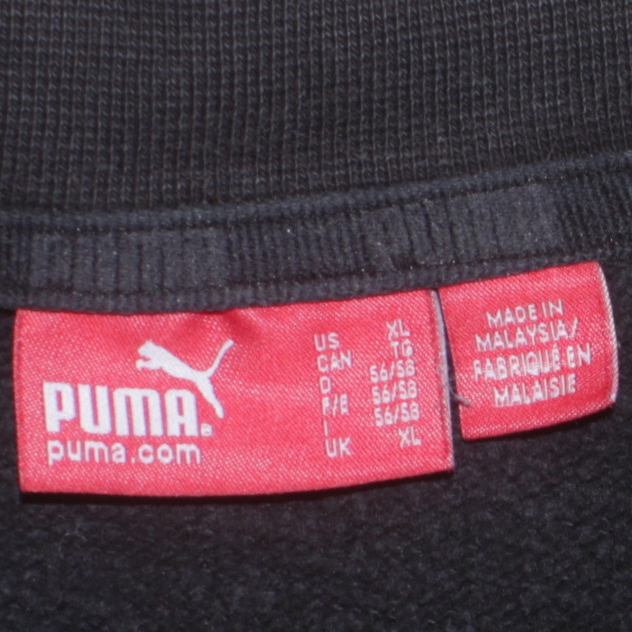 Puma Mens Black XL Sweatshirt Crew Neck Long Sleeve Sportswear
