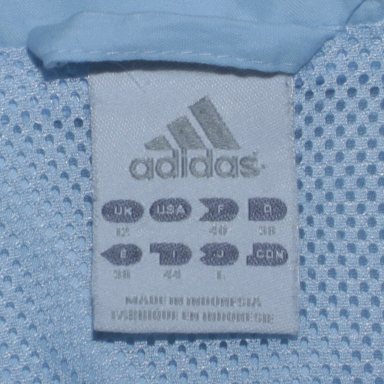 Adidas Women Blue Size 12 Track Jacket Lightweight Full Zip