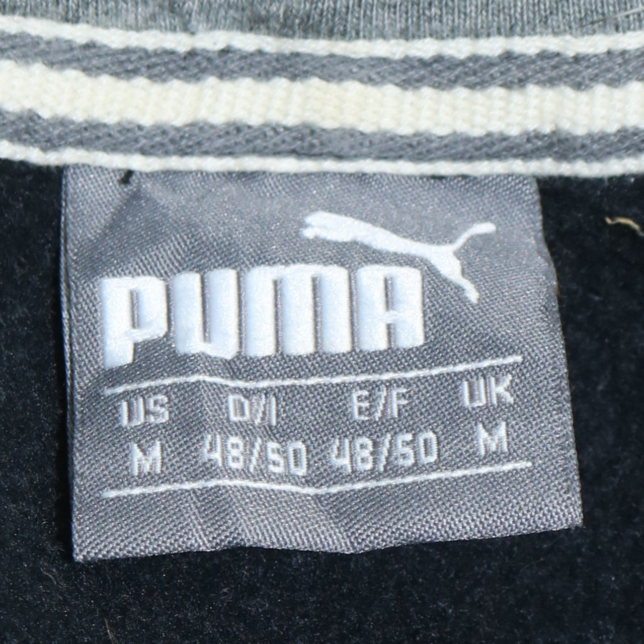 Puma Men's Black Pullover Hoodie M Logo Graphic Sportswear
