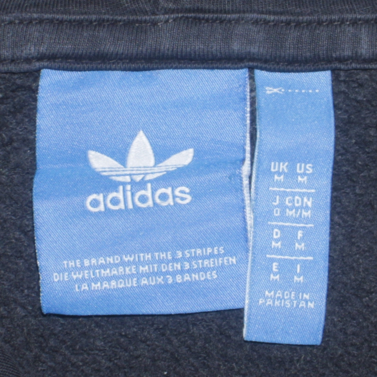 Adidas Mens Black Pullover Hoodie M Logo Graphic Fleece Sportswear