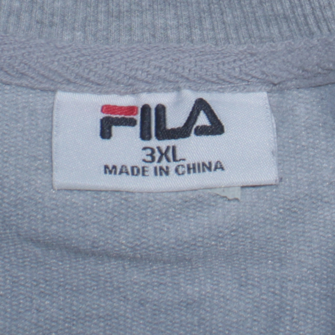Fila Mens Grey 3XL Pullover Sweatshirt Crew Neck Long Sleeve