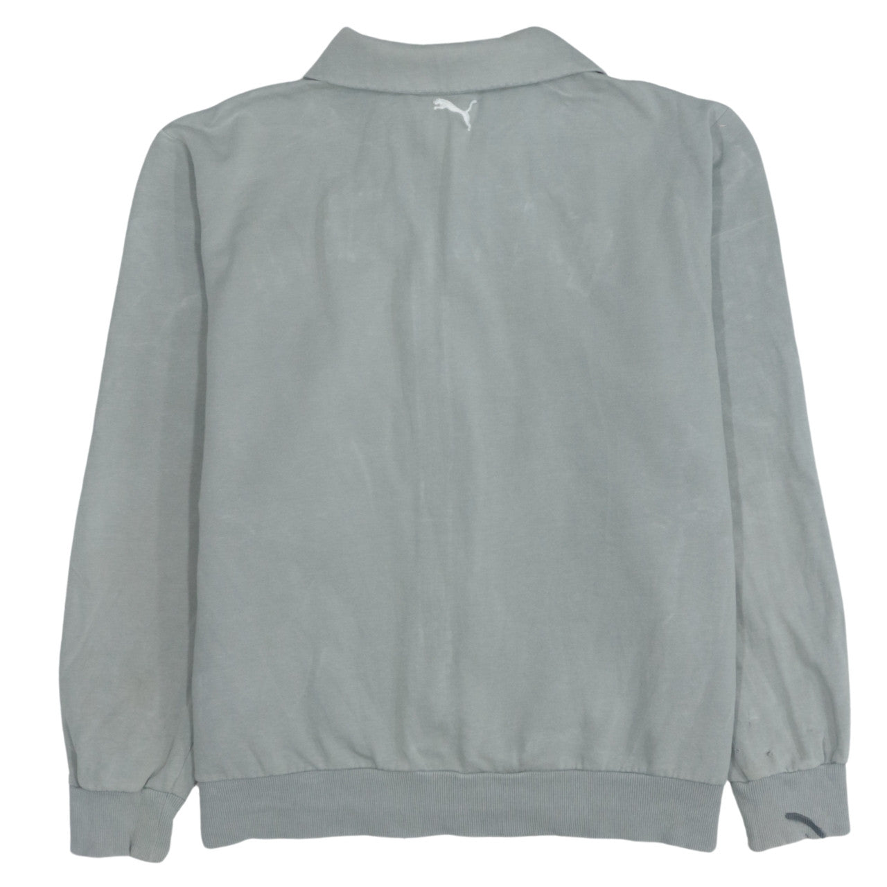 Puma Men’s Grey Full Zip Sweatshirt Jacket L Sports Logo