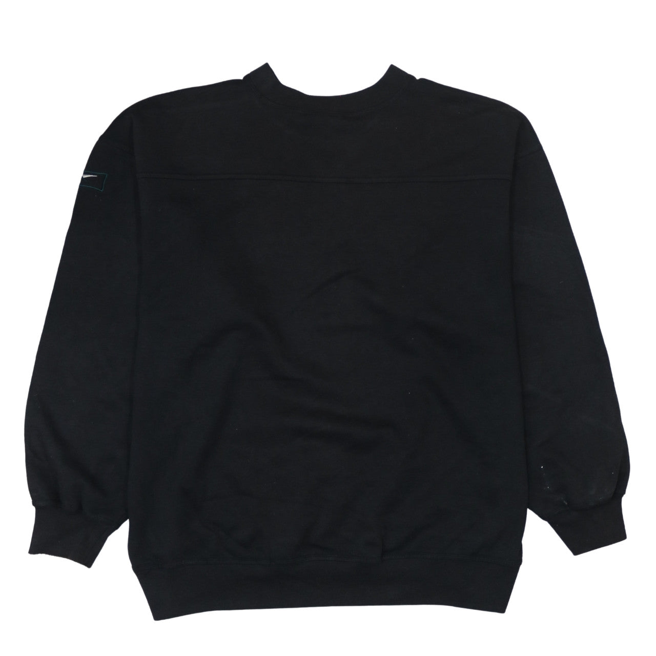 Reebok Mens XL Black Pullover Sweatshirt Vintage Logo Embroidered Sportswear