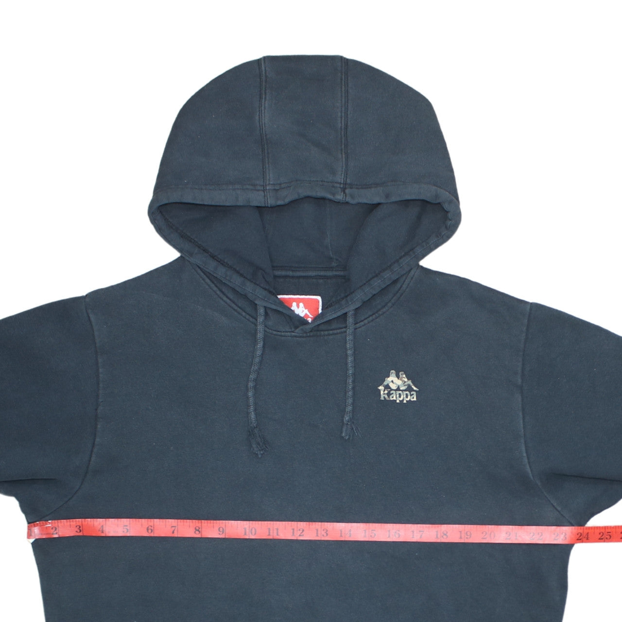 Kappa Mens Blue Pullover Hoodie Large Logo Graphic Hooded Sweatshirt