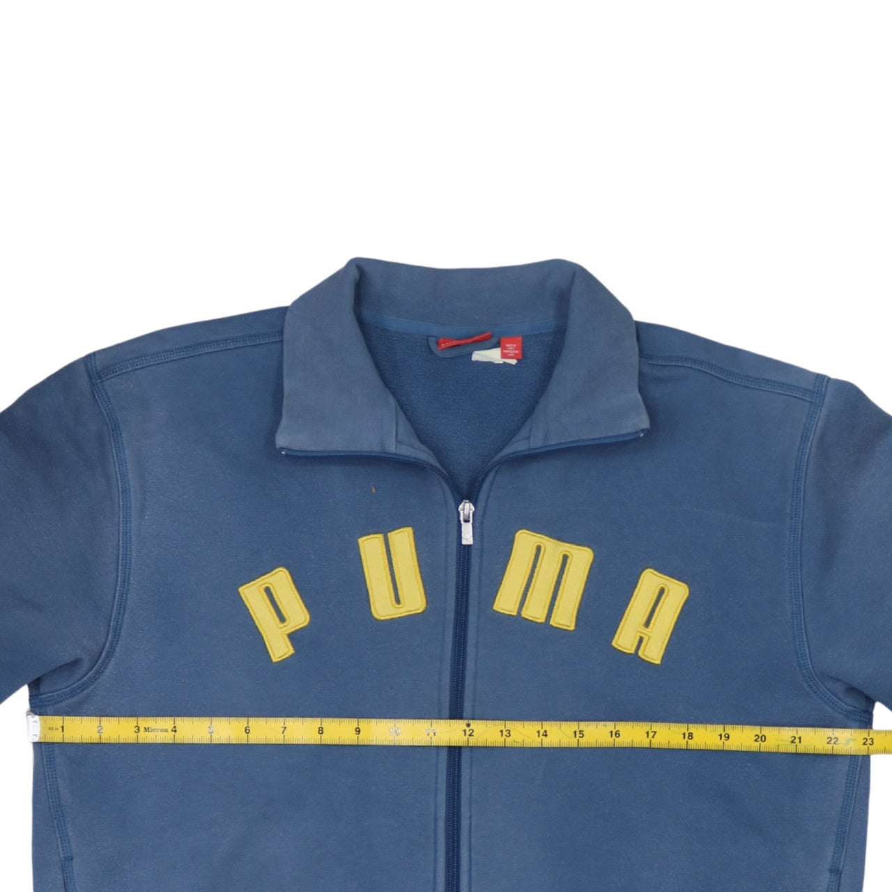 Puma Men’s Blue Full Zip Sweatshirt Medium Logo Graphic