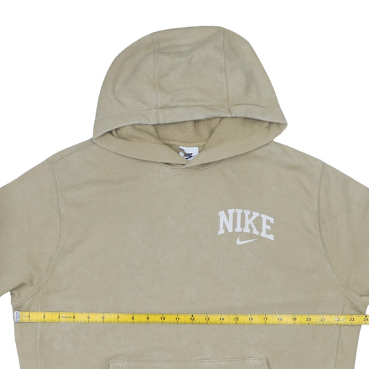 Nike Men’s Beige Pullover Hoodie M Fleece Sportswear