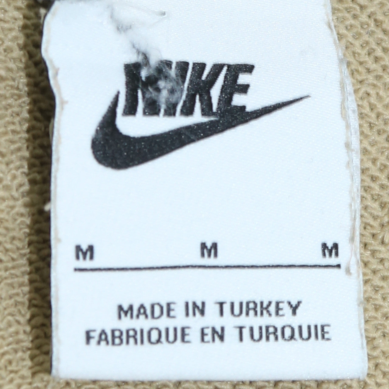 Nike Men’s Beige Pullover Hoodie M Fleece Sportswear