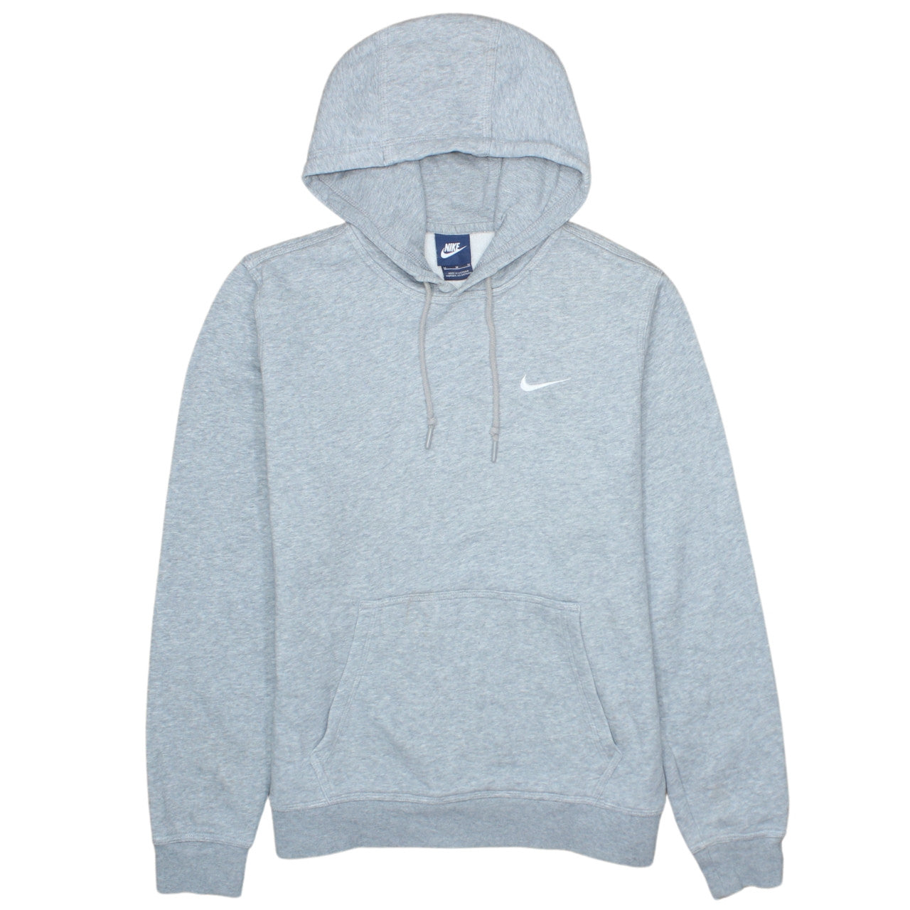 Nike Men's Grey Pullover Hoodie Fleece Sweatshirt M Regular Fit