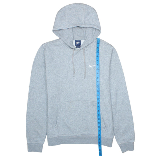 Nike Men's Grey Pullover Hoodie Fleece Sweatshirt M Regular Fit