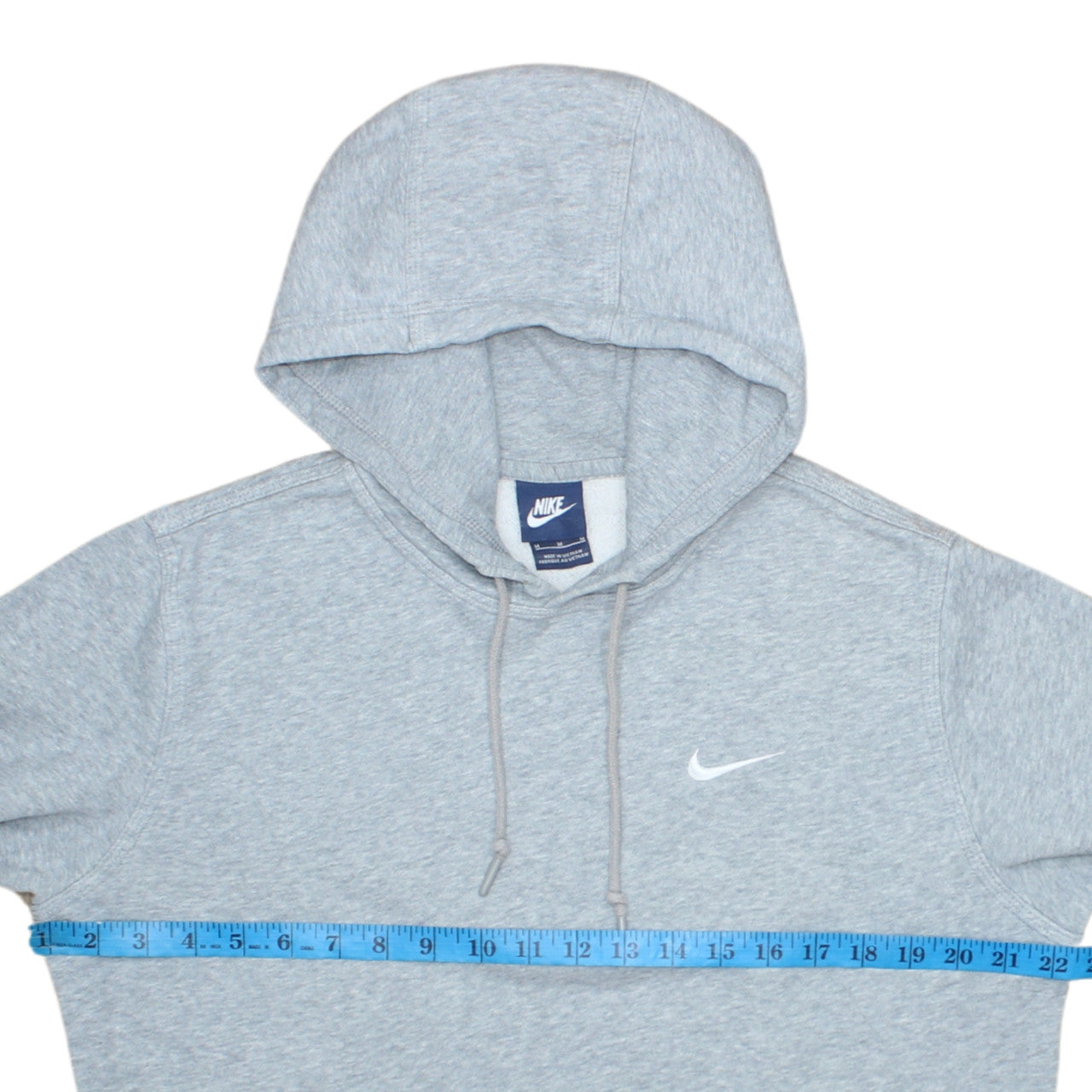 Nike Men's Grey Pullover Hoodie Fleece Sweatshirt M Regular Fit