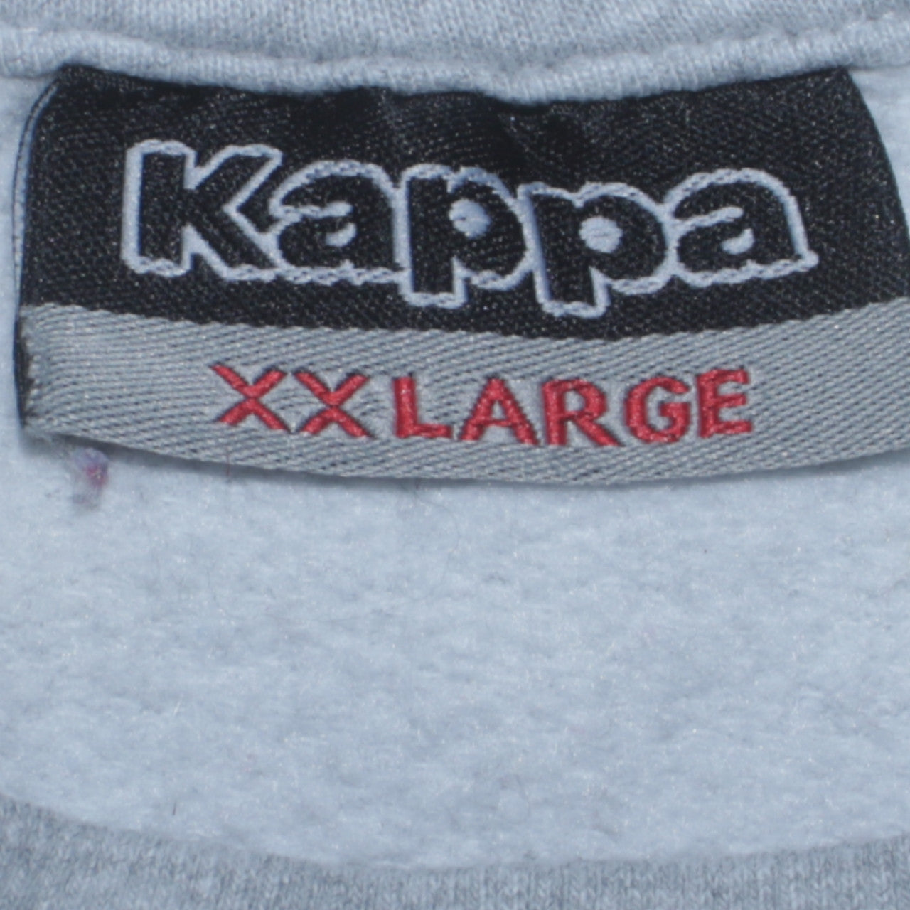 Kappa Mens Grey 2XL Pullover Sweatshirt Logo Crew Neck Regular Fit