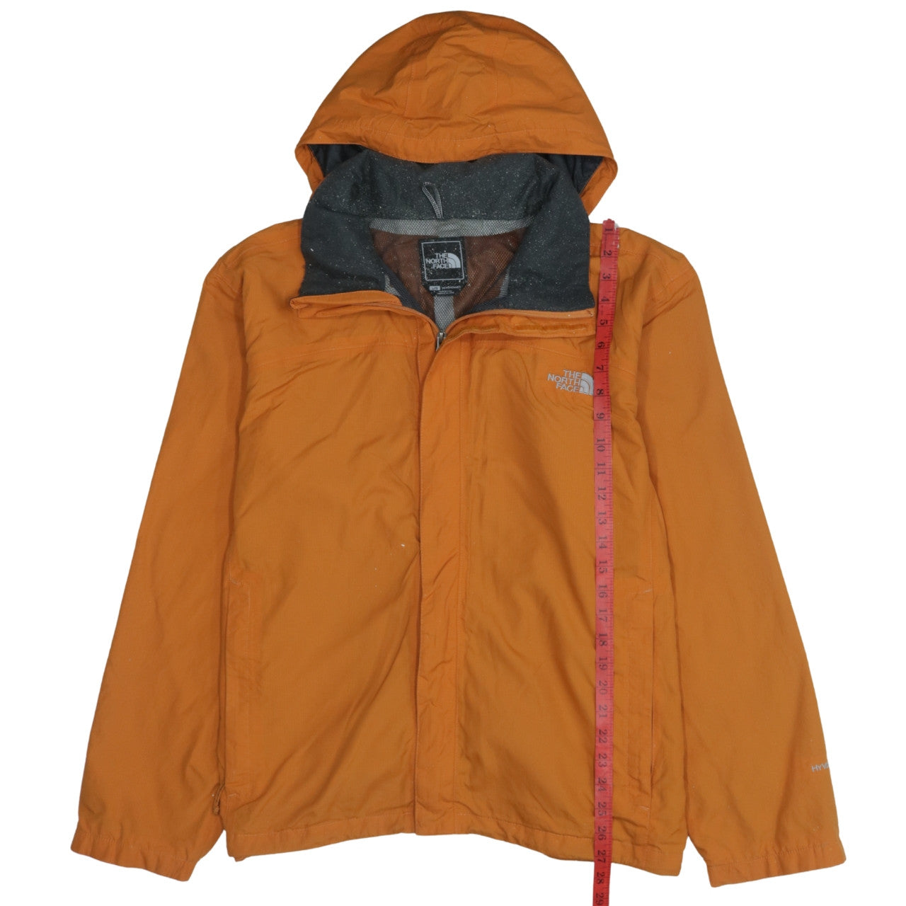 The North Face Men's Orange L Waterproof Hooded Rain Jacket Size L