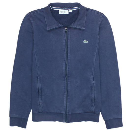 Lacoste Sport Men’s Blue Full Zip Collared Sweatshirt S Regular Fit