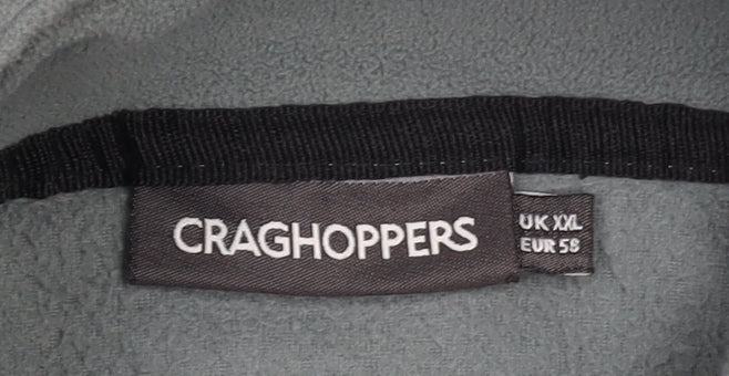 Craghoppers Mens Grey 2XL Fleece Pullover Sweatshirt Outdoor Hiking
