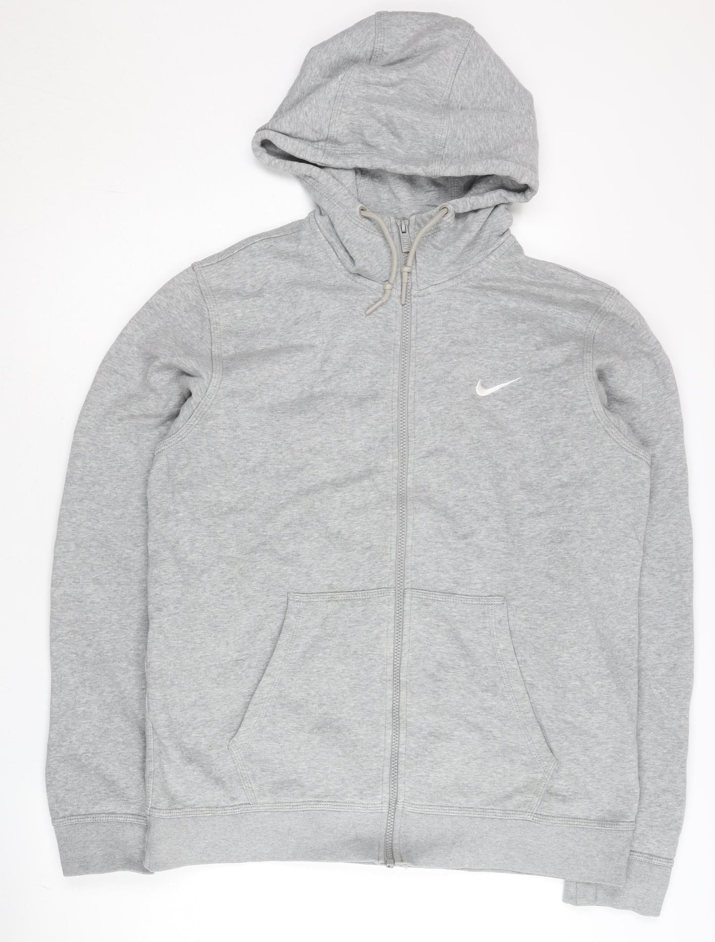 Nike Men’s Grey Full Zip Hoodie Size L Regular Fit