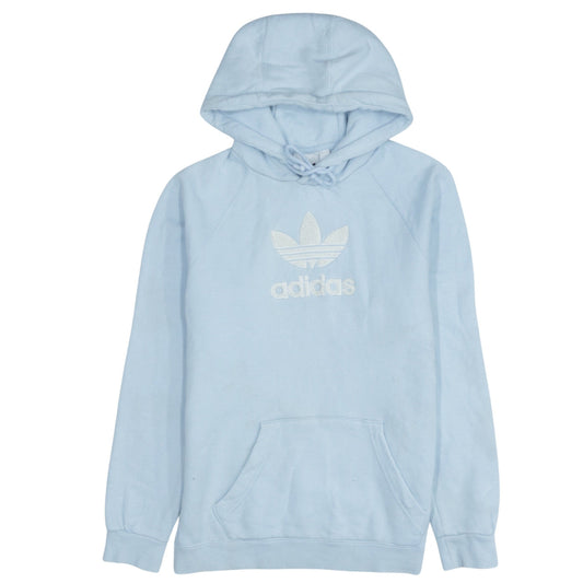 Adidas Mens Blue XS Pullover Hoodie Logo Hooded Sweatshirt