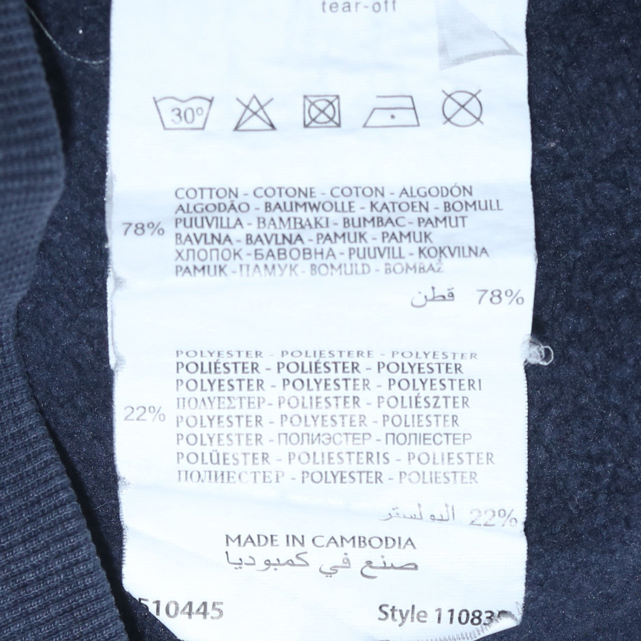 Champion Women’s Blue Small Pullover Sweatshirt Logo Crew Neck