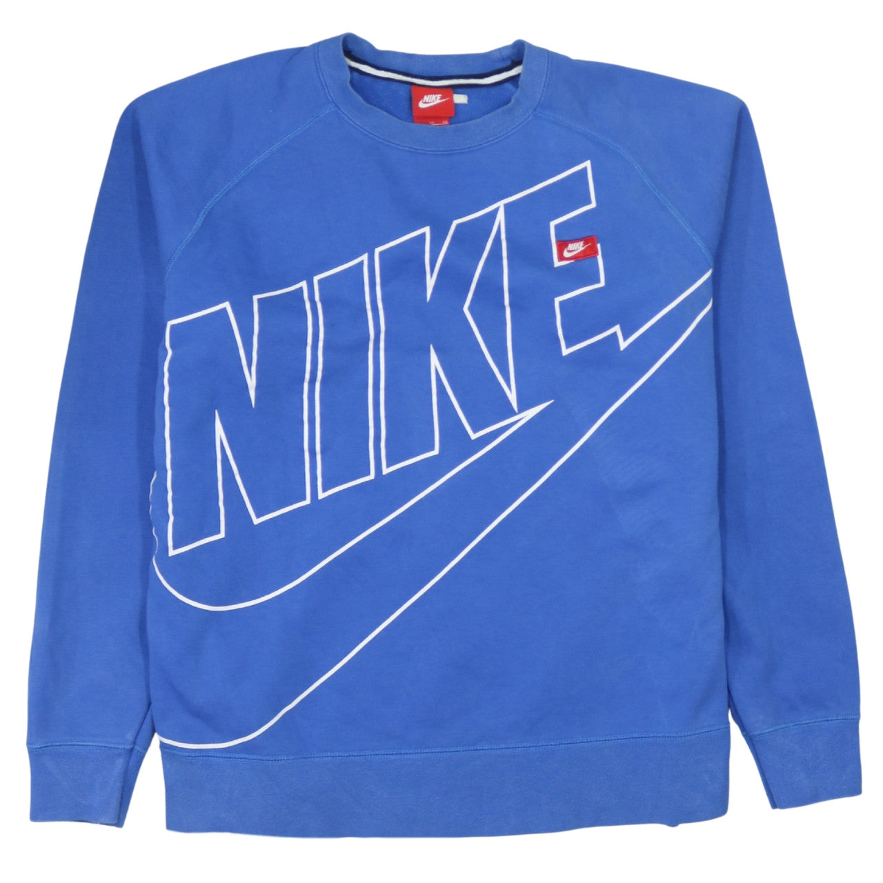 Nike Men's Blue XL Pullover Sweatshirt Graphic Logo Crew Neck