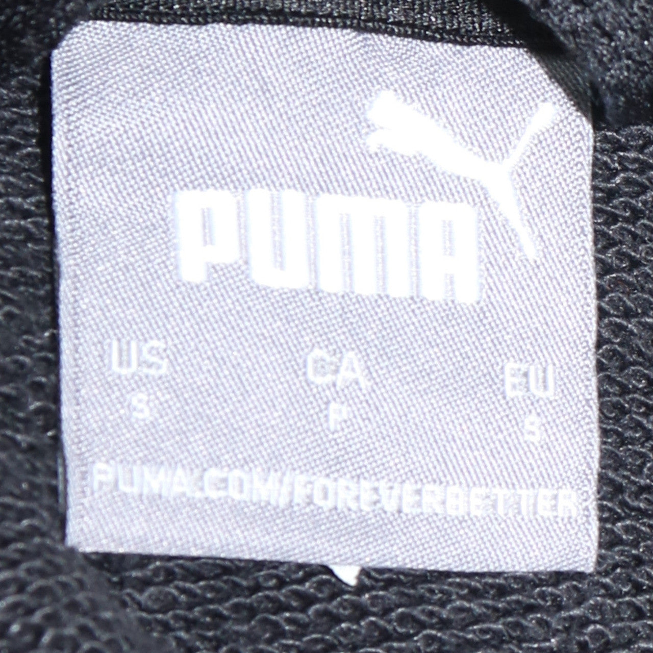 Puma Mens Black Small Full Zip Hoodie Sweatshirt with Logo