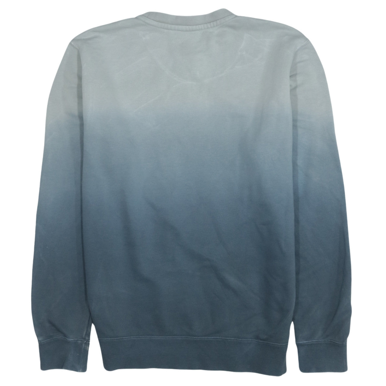Nike Mens Blue Ombre Sweatshirt S Pullover Crew Neck Logo