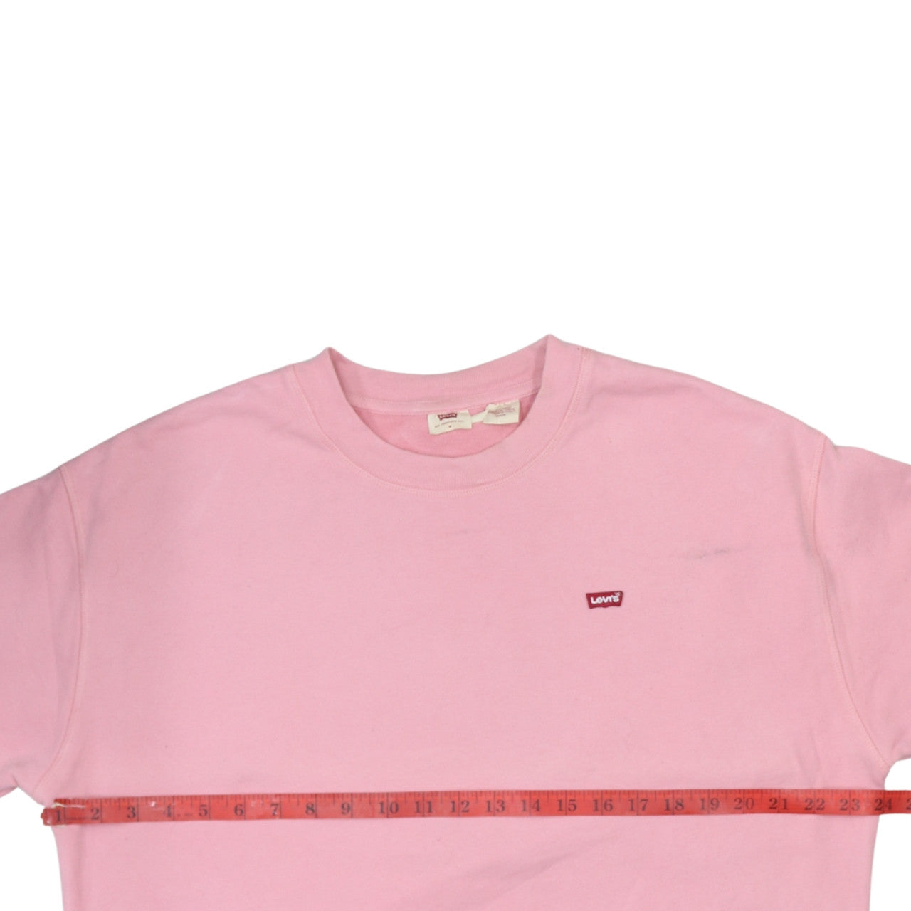 Levi's Mens Pink Crew Neck Logo Pullover Sweatshirt Size M