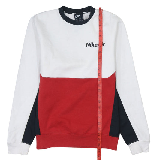 Nike Men’s Multicoloured Sweatshirt Small Regular Fit Crew Neck Logo