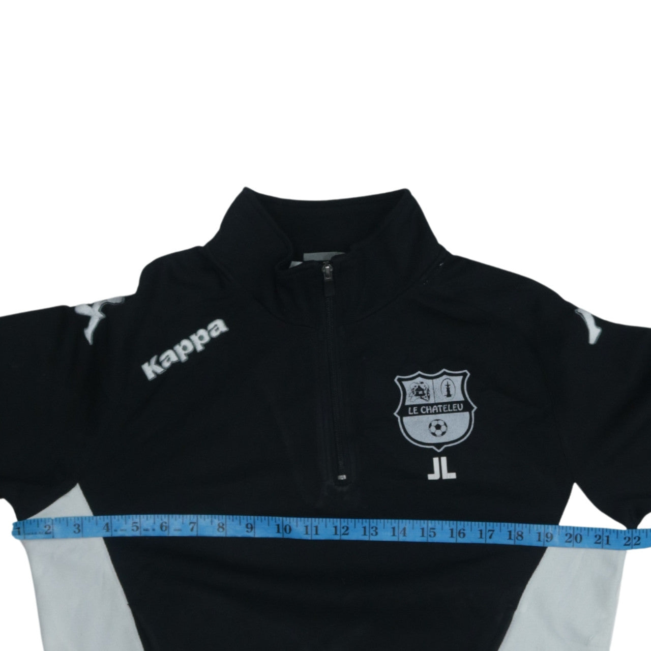 Kappa Men’s Black Small 1/4 Zip Pullover Sweatshirt Football Training Top