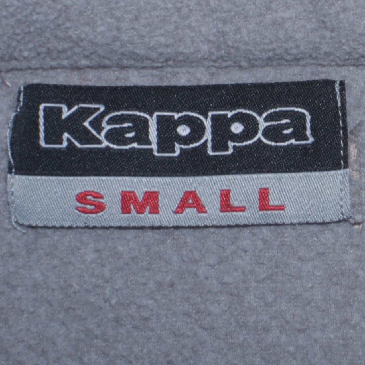 Kappa Mens Grey Small 1/4 Zip Fleece Sweatshirt Pullover