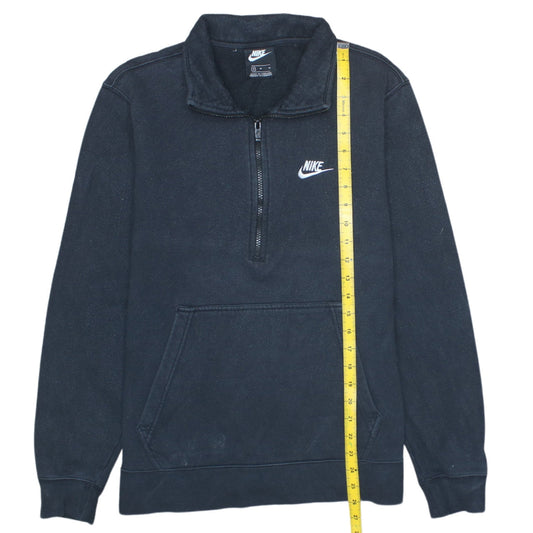 Nike Men's Black M 1/2 Zip Pullover Fleece Sweatshirt Logo