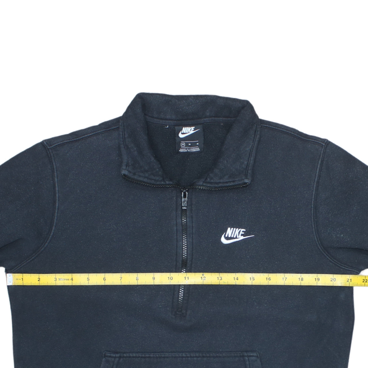 Nike Men's Black M 1/2 Zip Pullover Fleece Sweatshirt Logo